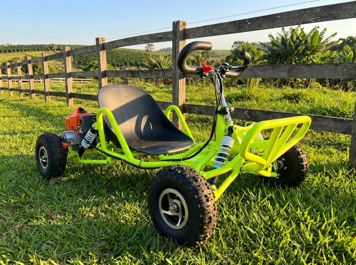 Kart 90cc na grama do sítio